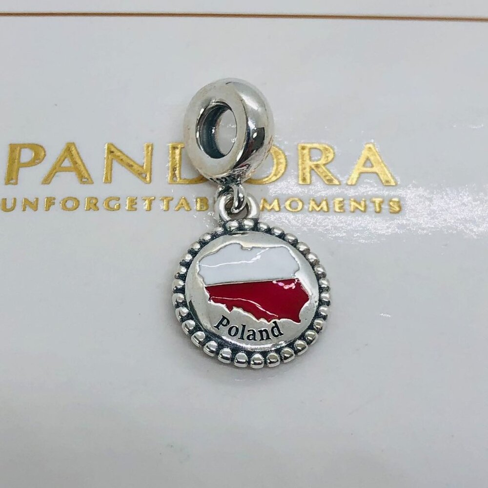 ✨🔥Pandora Poland Flag Exclusive Charm